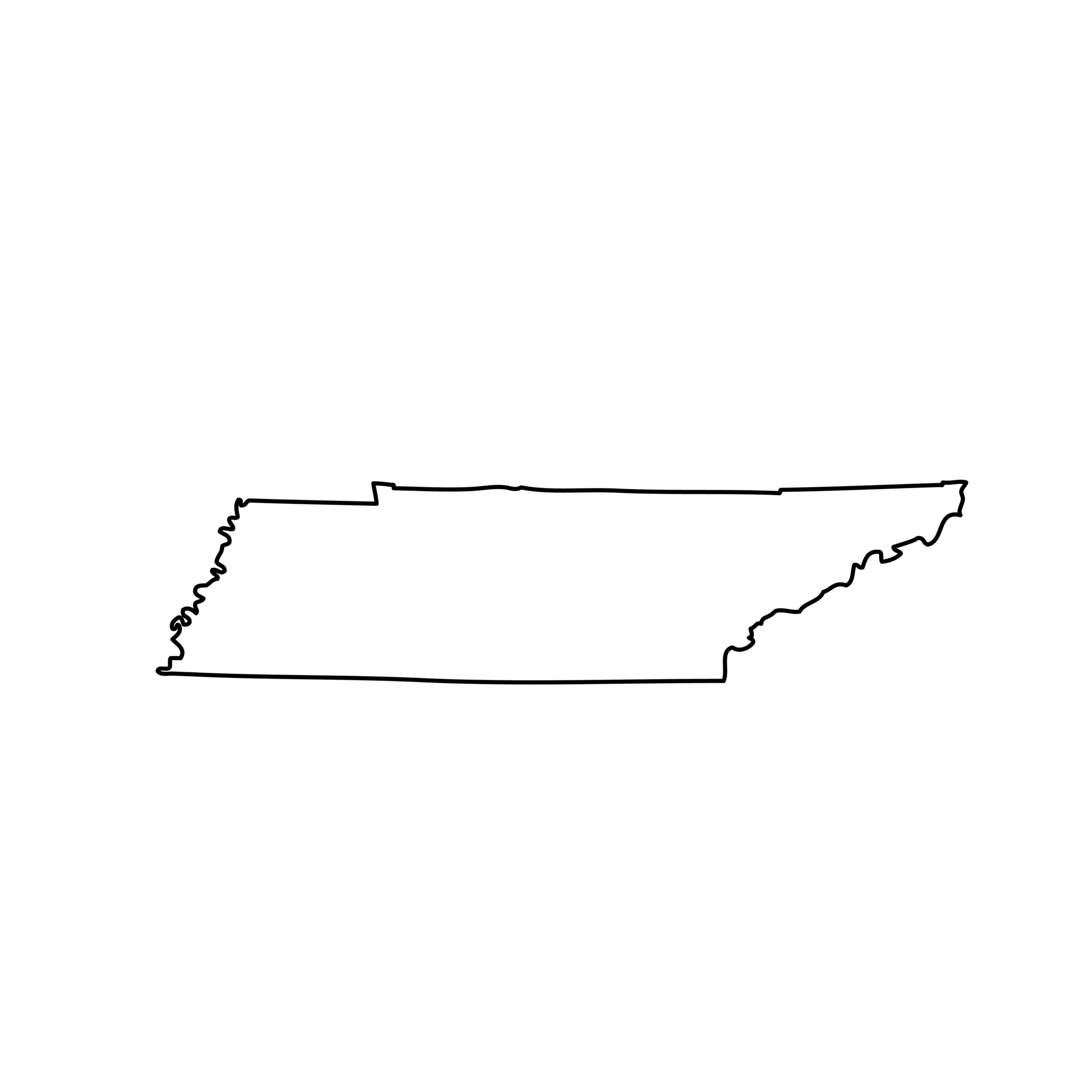 map of the U.S. state of Tennessee | Bring Me Boxes