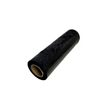 18″ Stretch Film <br> BLACK 80 Gauge x 1500′<br> Qty 1 Roll
