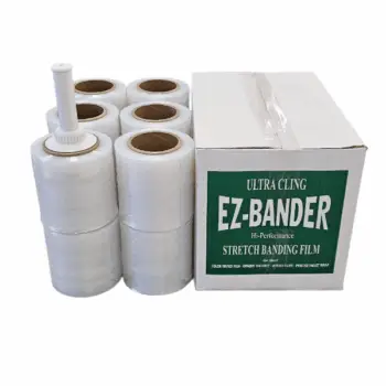 5″ Stretch Film<br>CLEAR 80 Gauge x 1000′<br>Case Qty 12 Rolls