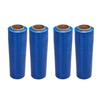 18″ Stretch Film <br> BLUE 63 Gauge x 1500′<br> Case Qty 4 Rolls