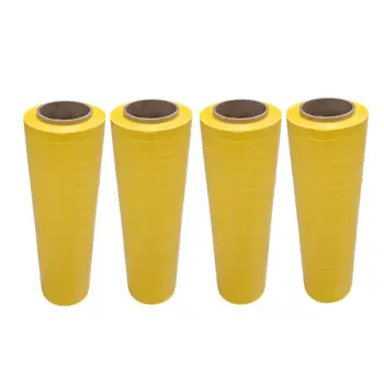 18″ Stretch Film <br> YELLOW 63 Gauge x 1500′<br> Case Qty 4 Rolls