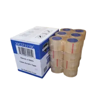 Shipping Tape Acrylic <br> 3" x 110 yard Clear 2.0 Mil <br> Case Qty 24